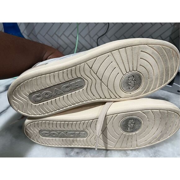 Coach Clip Low Top Sneaker Chalk size 8.5 M - Picture 8 of 12